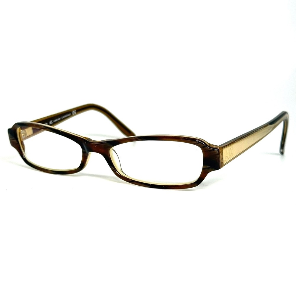 Armani Exchange AX208 DU7 Brown Tortoise Rectangular Eyeglasses Frames 135mm